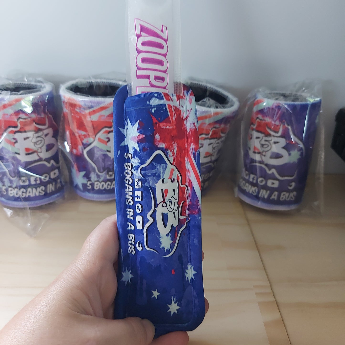 5 Bogans in a Bus Icy Pole Holder - zooper dooper