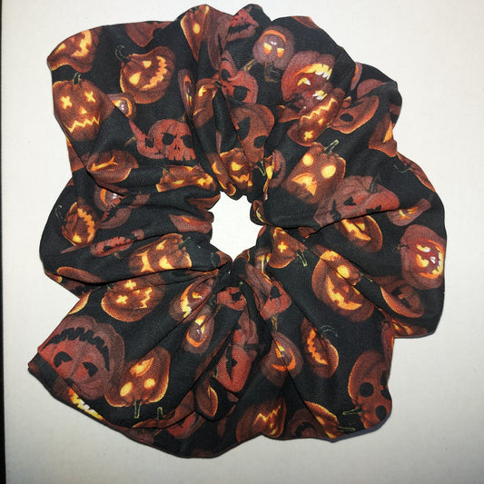 Glowing Jack-O-Lantern Wristie - XL Scrunchie