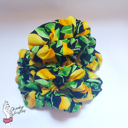 Zestier Lemons Wristie - XL Scrunchie