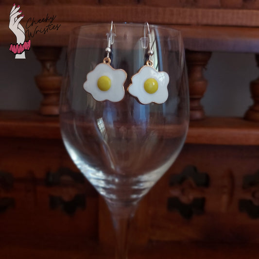 Fried Eggs Dangle Earrings