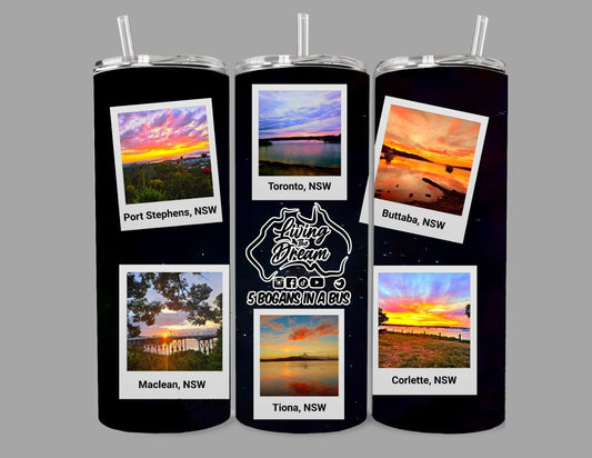 NSW Sunsets And Sunrises - 5 Bogans in a Bus Design 20oz Tumbler